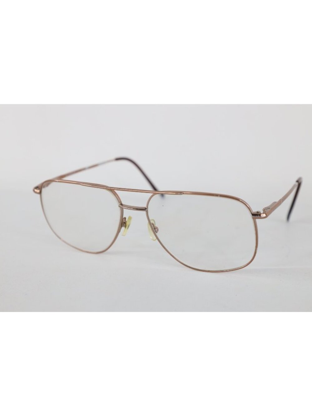 Vintage 80s 90s Streetwear Aviator Frame Dad Glasses RX Rosegold Pink 59 16 140